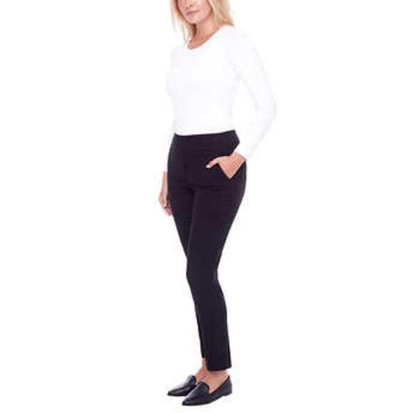 NEW S.C. & Co Pull-On Ankle Pant | Black Jacquard - Picture 5 of 7